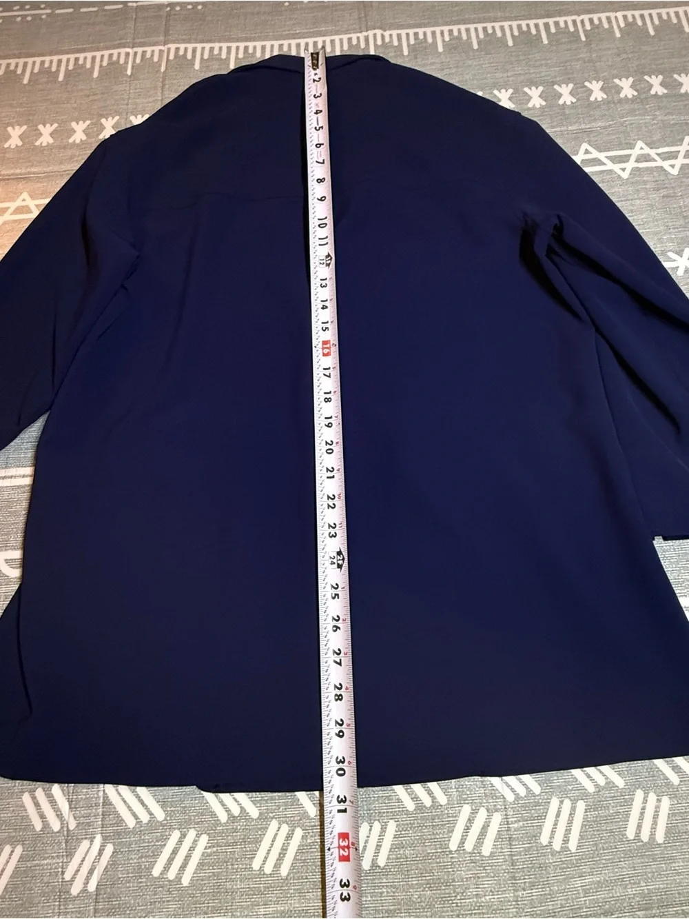 Armani Exchange Women's Deep Navy Single-Button Blazer
